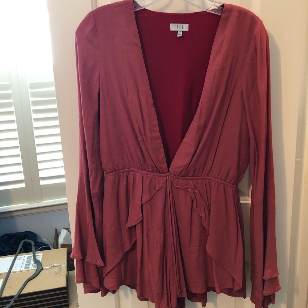 Tobi Rust Romper